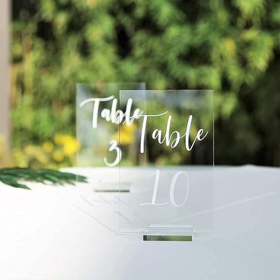 Table Numbers