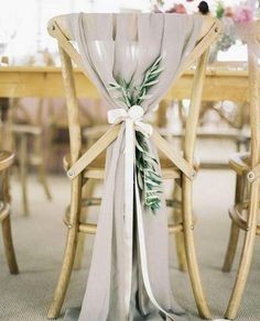 Chiffon Chair Sash