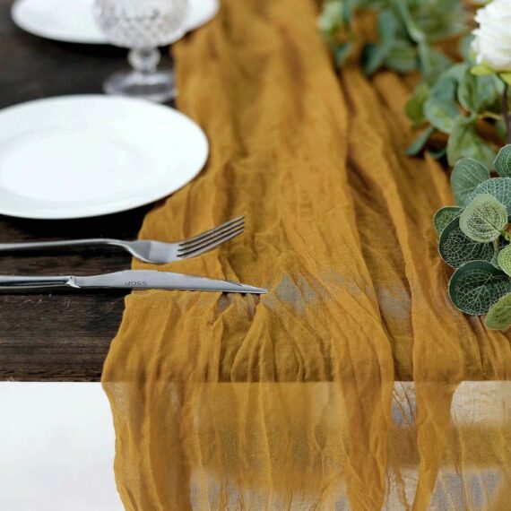Cheesecloth Table Runners