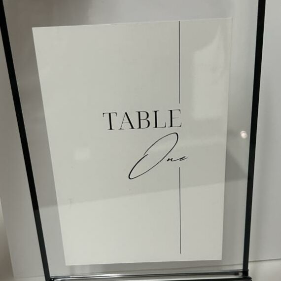 Table Numbers
