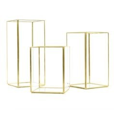 Modern Gold Framed Trio