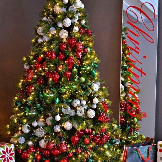 7.5ft Prelit + Decorated Christmas Tree