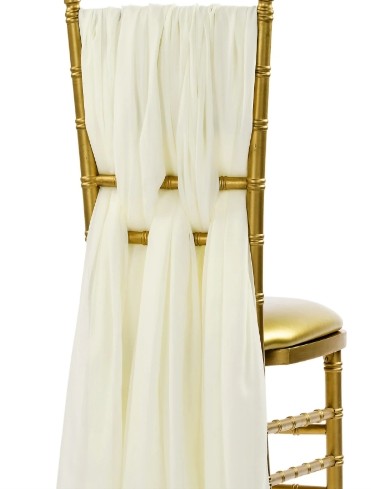 Chiffon Chair Sash