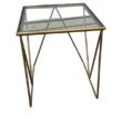 Gold Square Hairpin End Table Set - 3 Pieces