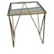 Gold Square Hairpin End Table Set - 3 Pieces