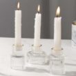 Crystal Taper Candle Holder - Trio